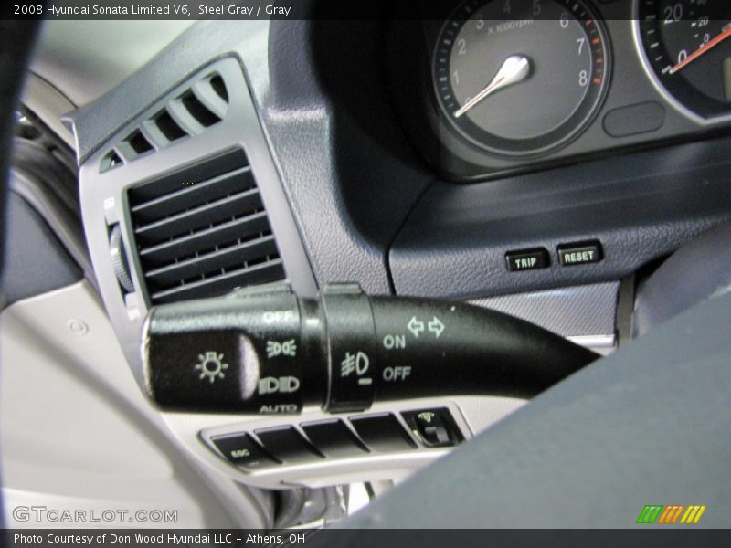 Steel Gray / Gray 2008 Hyundai Sonata Limited V6
