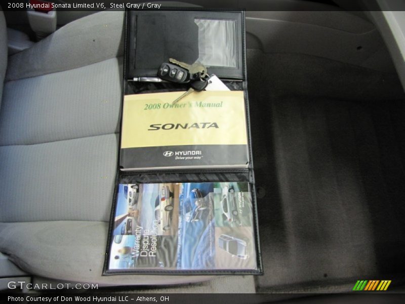 Steel Gray / Gray 2008 Hyundai Sonata Limited V6