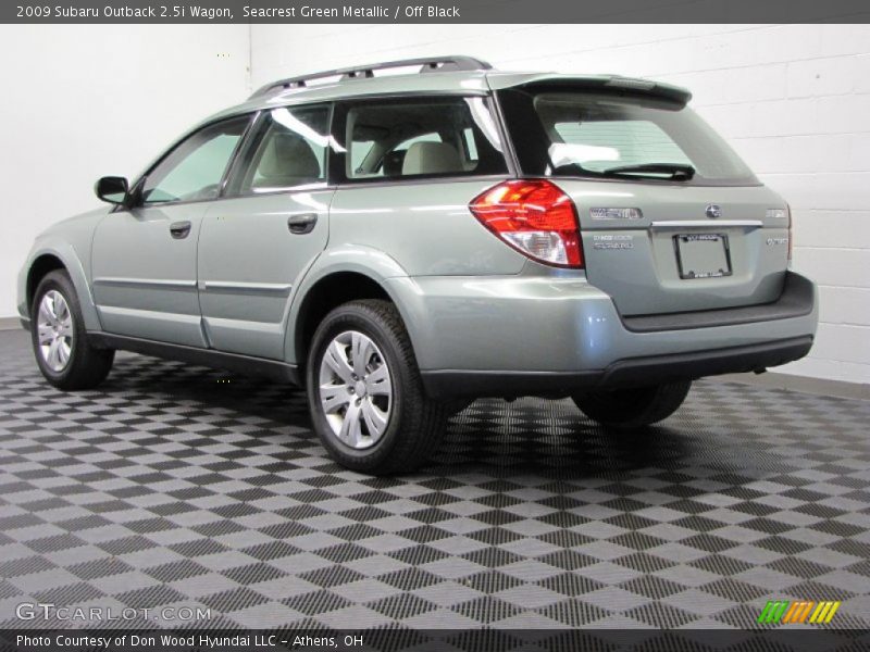 Seacrest Green Metallic / Off Black 2009 Subaru Outback 2.5i Wagon