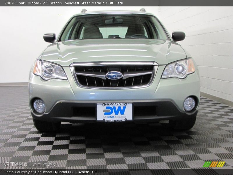 Seacrest Green Metallic / Off Black 2009 Subaru Outback 2.5i Wagon