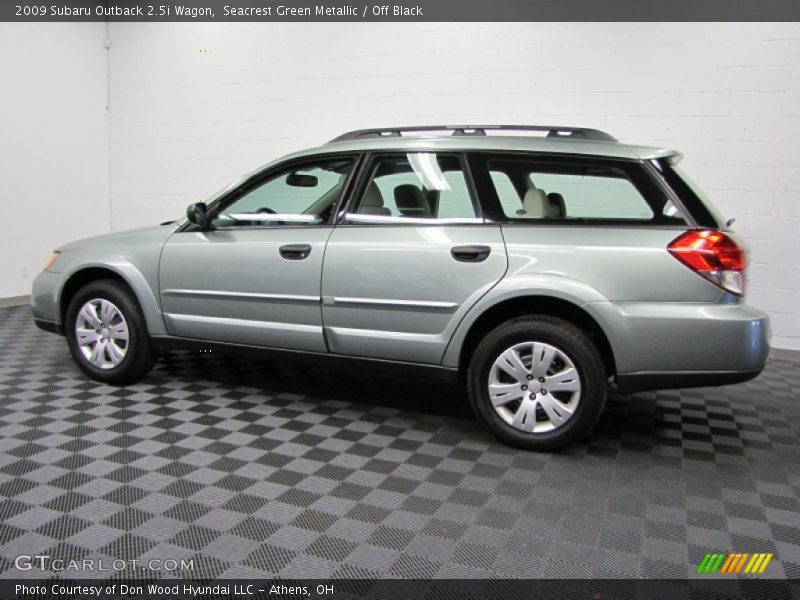 Seacrest Green Metallic / Off Black 2009 Subaru Outback 2.5i Wagon