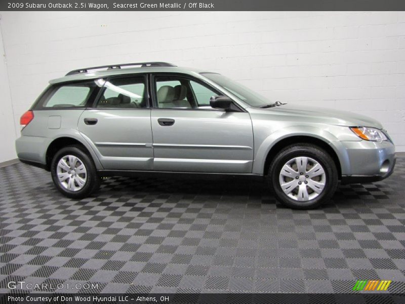 Seacrest Green Metallic / Off Black 2009 Subaru Outback 2.5i Wagon