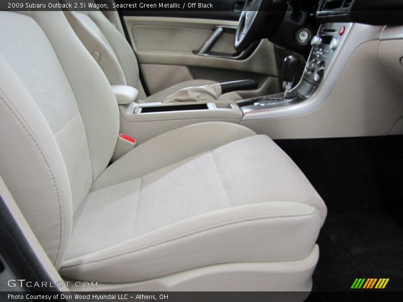 Seacrest Green Metallic / Off Black 2009 Subaru Outback 2.5i Wagon