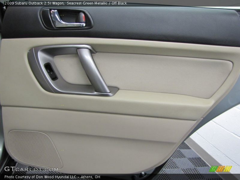Seacrest Green Metallic / Off Black 2009 Subaru Outback 2.5i Wagon