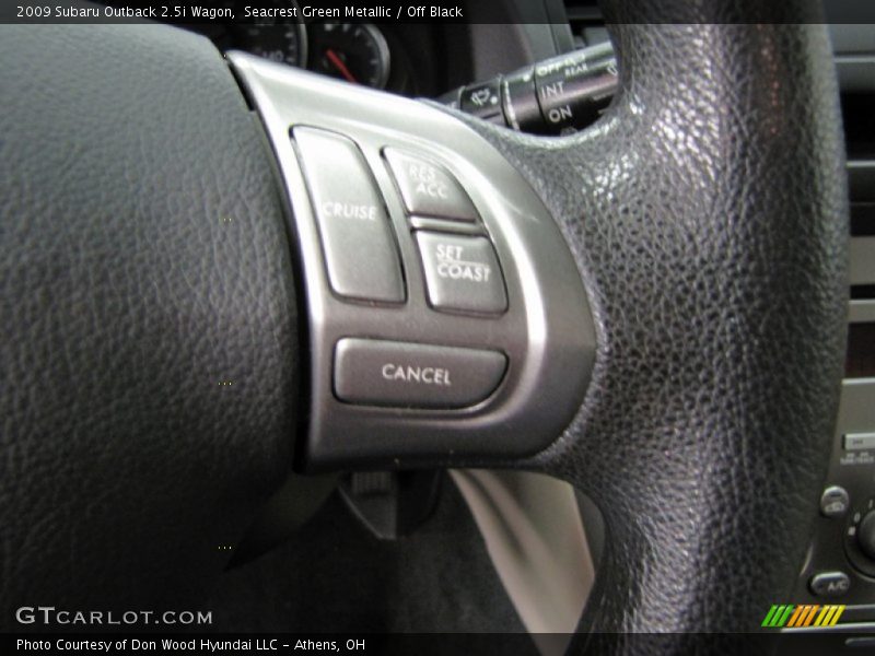 Seacrest Green Metallic / Off Black 2009 Subaru Outback 2.5i Wagon