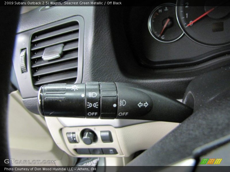 Seacrest Green Metallic / Off Black 2009 Subaru Outback 2.5i Wagon