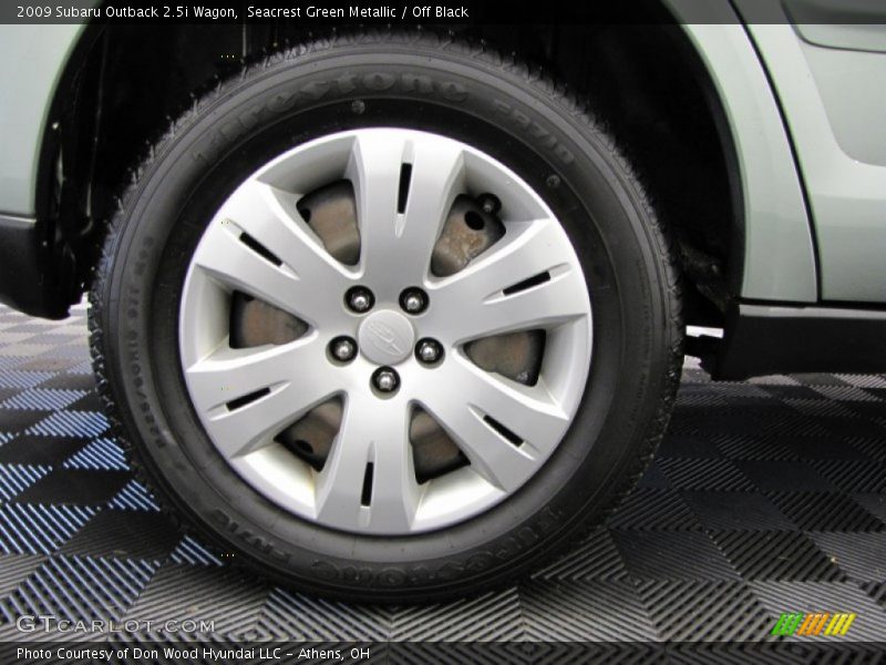 Seacrest Green Metallic / Off Black 2009 Subaru Outback 2.5i Wagon