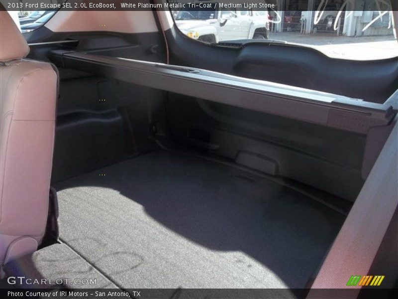 White Platinum Metallic Tri-Coat / Medium Light Stone 2013 Ford Escape SEL 2.0L EcoBoost