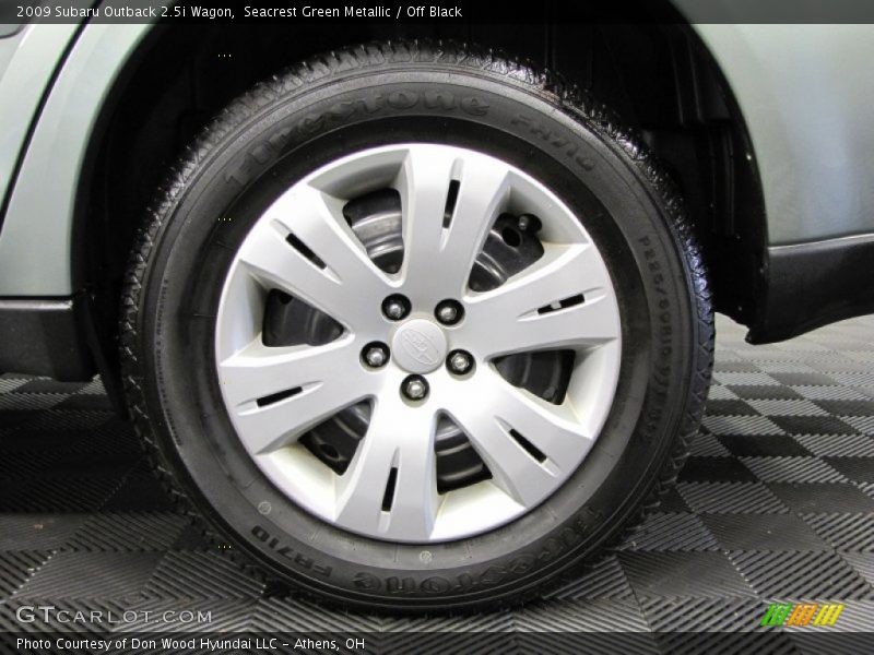 Seacrest Green Metallic / Off Black 2009 Subaru Outback 2.5i Wagon