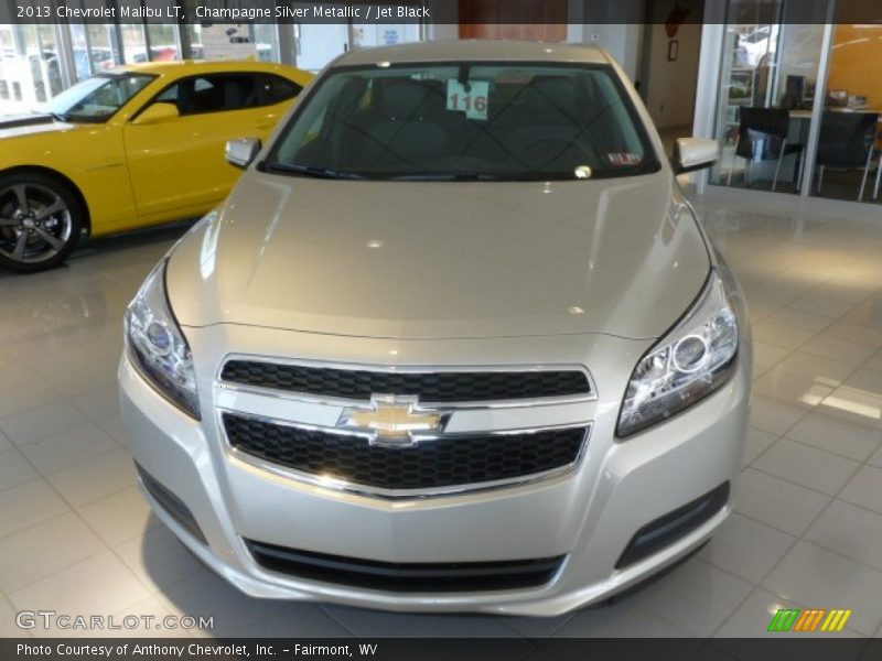 Champagne Silver Metallic / Jet Black 2013 Chevrolet Malibu LT