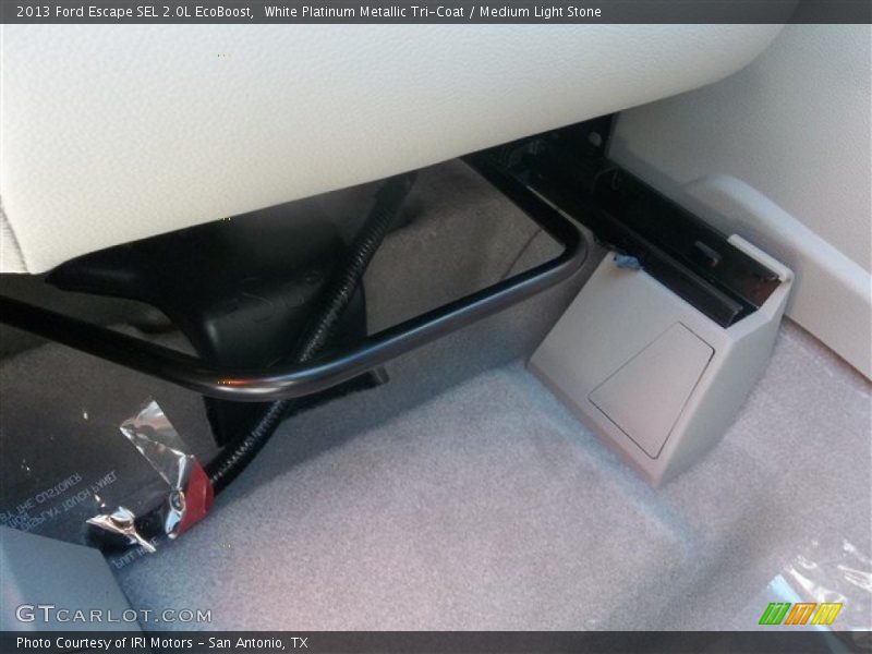 White Platinum Metallic Tri-Coat / Medium Light Stone 2013 Ford Escape SEL 2.0L EcoBoost