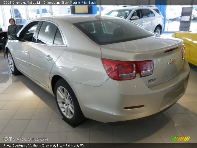 Champagne Silver Metallic / Jet Black 2013 Chevrolet Malibu LT