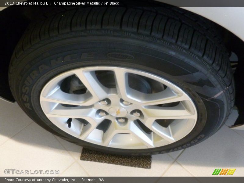 Champagne Silver Metallic / Jet Black 2013 Chevrolet Malibu LT
