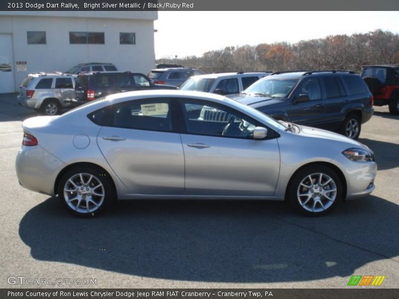 Bright Silver Metallic / Black/Ruby Red 2013 Dodge Dart Rallye
