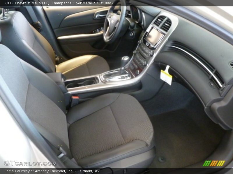 Champagne Silver Metallic / Jet Black 2013 Chevrolet Malibu LT