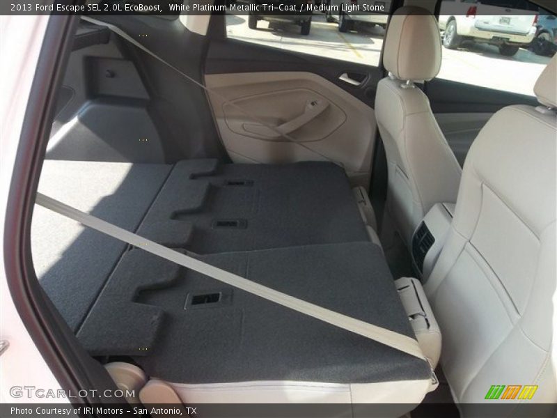 White Platinum Metallic Tri-Coat / Medium Light Stone 2013 Ford Escape SEL 2.0L EcoBoost