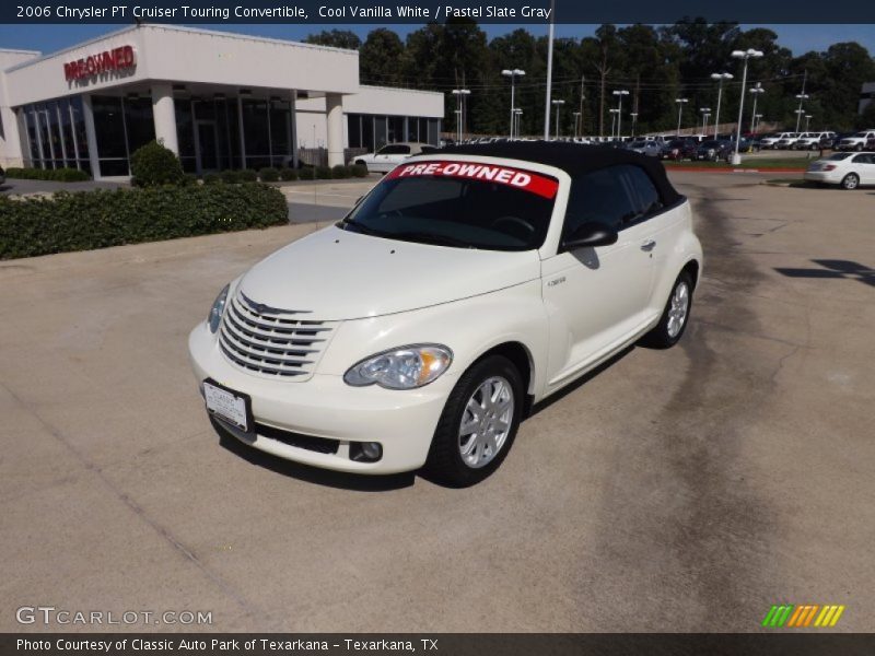 Cool Vanilla White / Pastel Slate Gray 2006 Chrysler PT Cruiser Touring Convertible