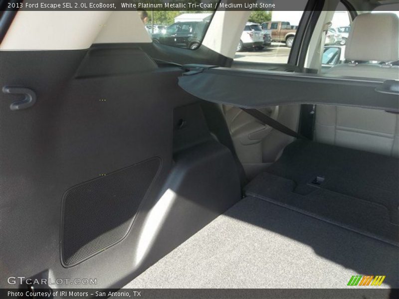White Platinum Metallic Tri-Coat / Medium Light Stone 2013 Ford Escape SEL 2.0L EcoBoost