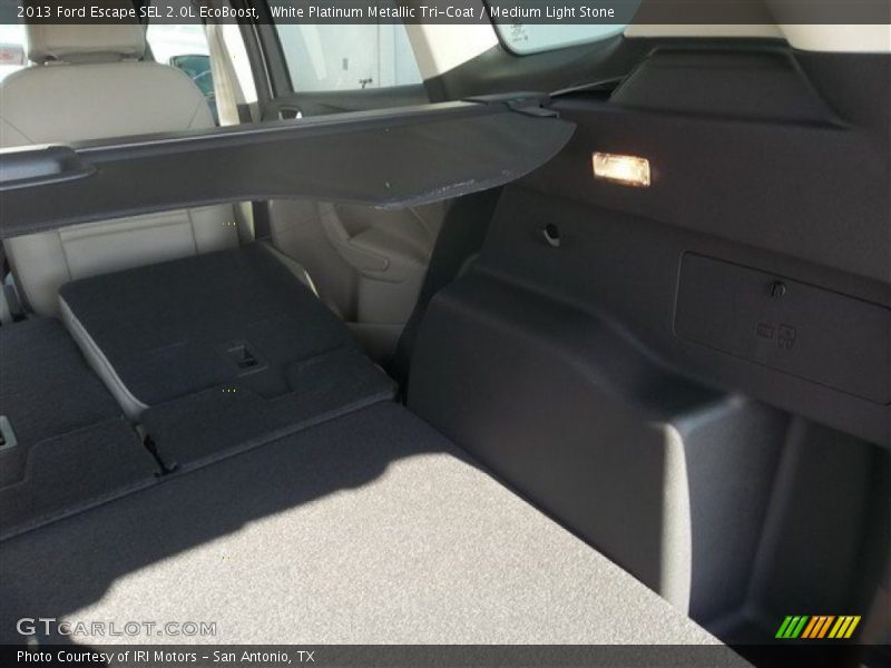 White Platinum Metallic Tri-Coat / Medium Light Stone 2013 Ford Escape SEL 2.0L EcoBoost