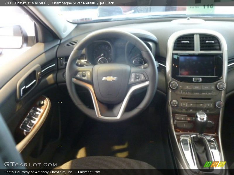 Champagne Silver Metallic / Jet Black 2013 Chevrolet Malibu LT