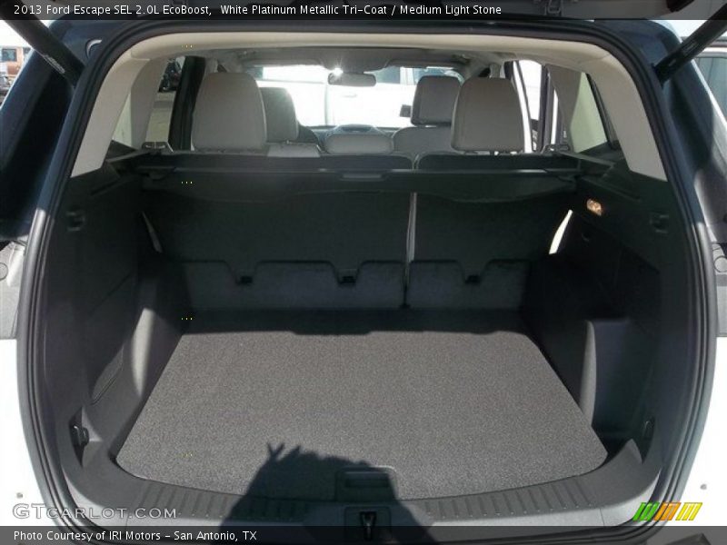 White Platinum Metallic Tri-Coat / Medium Light Stone 2013 Ford Escape SEL 2.0L EcoBoost
