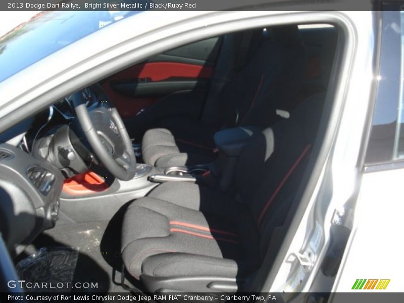 Bright Silver Metallic / Black/Ruby Red 2013 Dodge Dart Rallye