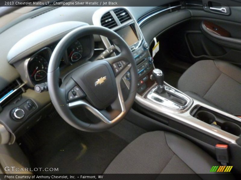 Champagne Silver Metallic / Jet Black 2013 Chevrolet Malibu LT