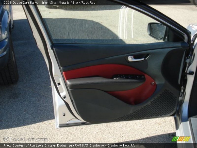 Bright Silver Metallic / Black/Ruby Red 2013 Dodge Dart Rallye