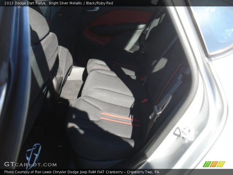 Bright Silver Metallic / Black/Ruby Red 2013 Dodge Dart Rallye