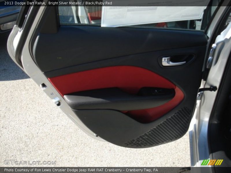 Bright Silver Metallic / Black/Ruby Red 2013 Dodge Dart Rallye