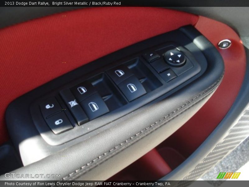 Bright Silver Metallic / Black/Ruby Red 2013 Dodge Dart Rallye