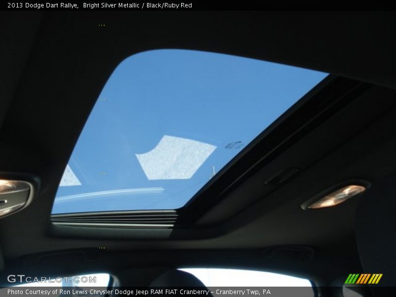 Bright Silver Metallic / Black/Ruby Red 2013 Dodge Dart Rallye