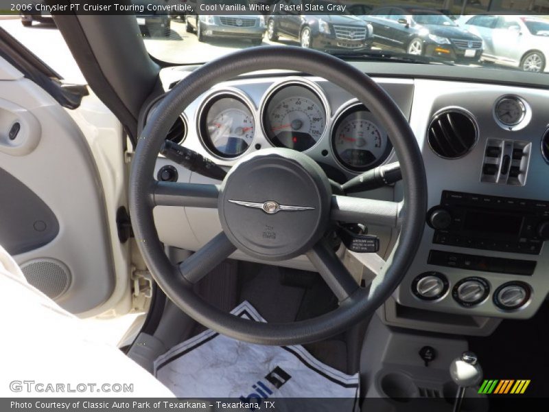 Cool Vanilla White / Pastel Slate Gray 2006 Chrysler PT Cruiser Touring Convertible