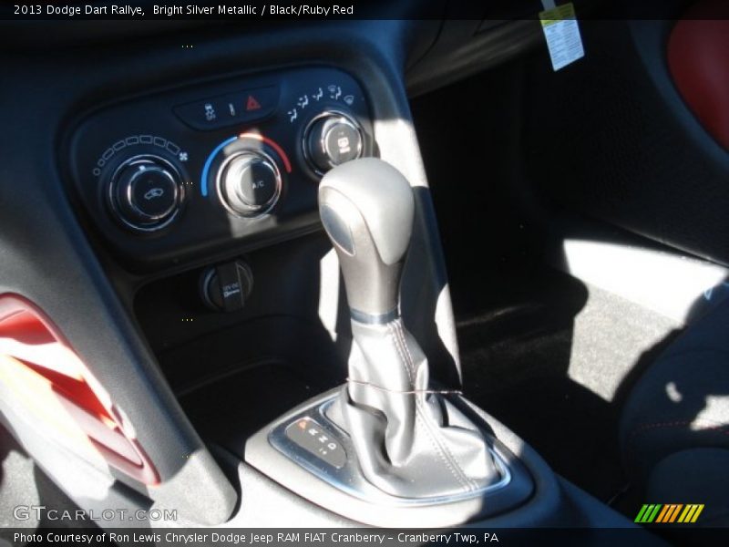 Bright Silver Metallic / Black/Ruby Red 2013 Dodge Dart Rallye