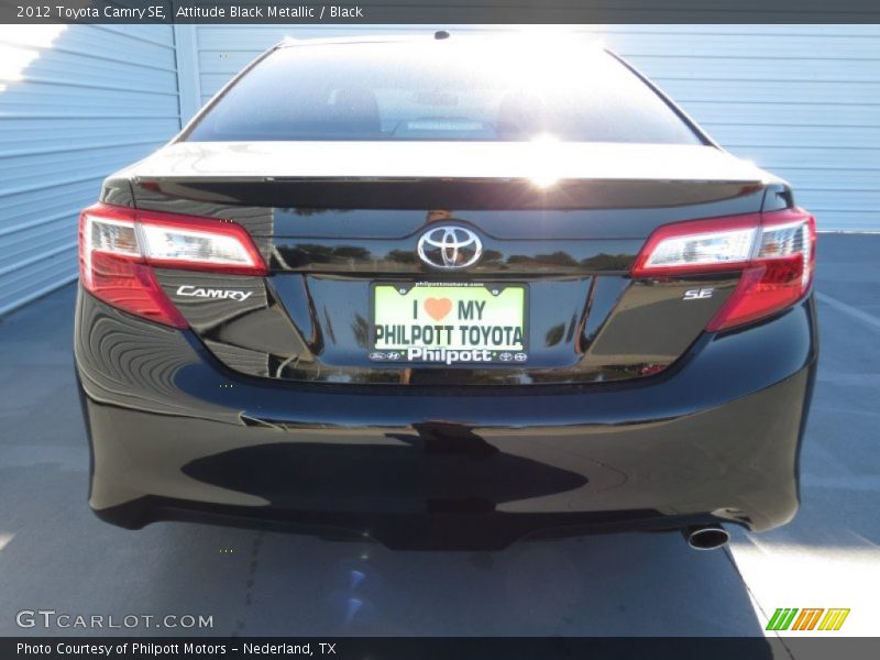 Attitude Black Metallic / Black 2012 Toyota Camry SE