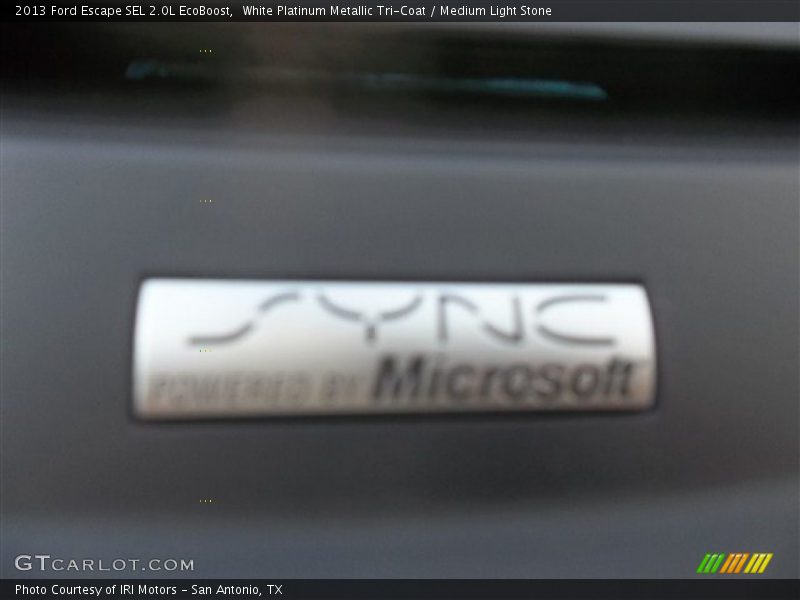 White Platinum Metallic Tri-Coat / Medium Light Stone 2013 Ford Escape SEL 2.0L EcoBoost
