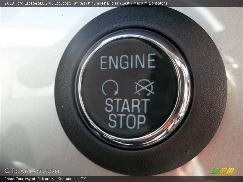 White Platinum Metallic Tri-Coat / Medium Light Stone 2013 Ford Escape SEL 2.0L EcoBoost
