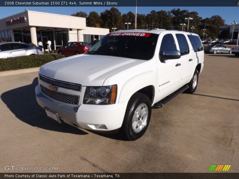 Summit White / Ebony 2008 Chevrolet Suburban 1500 Z71 4x4