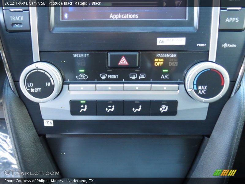 Attitude Black Metallic / Black 2012 Toyota Camry SE