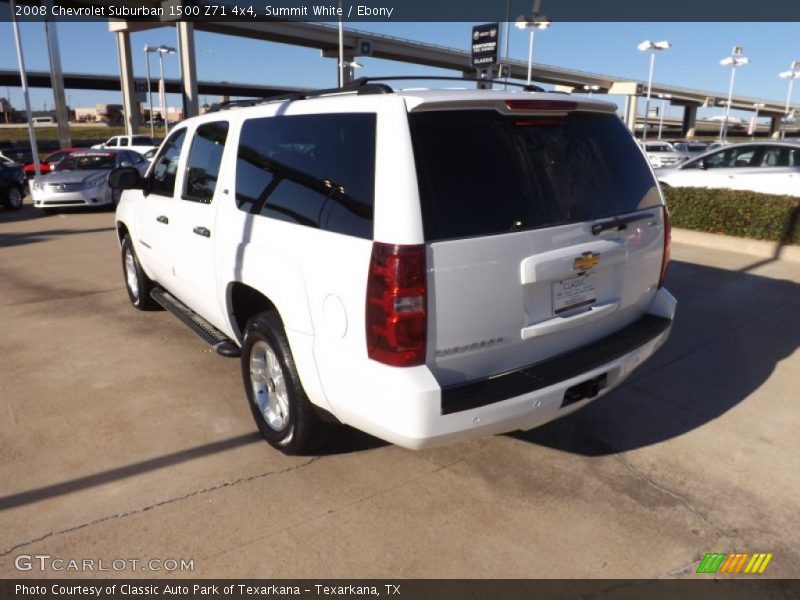 Summit White / Ebony 2008 Chevrolet Suburban 1500 Z71 4x4