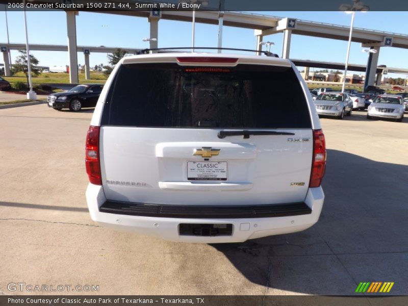 Summit White / Ebony 2008 Chevrolet Suburban 1500 Z71 4x4
