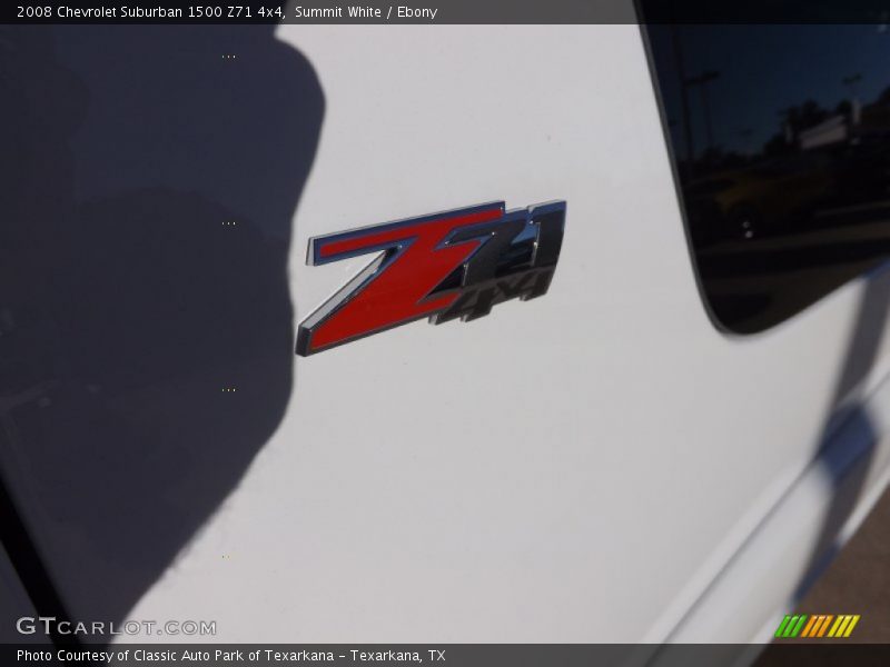 Summit White / Ebony 2008 Chevrolet Suburban 1500 Z71 4x4
