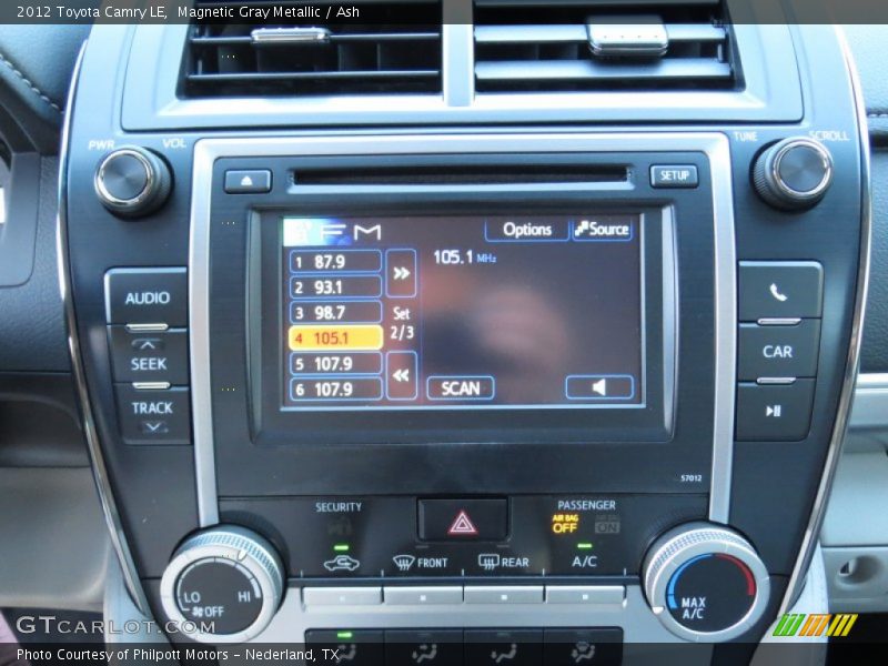 Magnetic Gray Metallic / Ash 2012 Toyota Camry LE