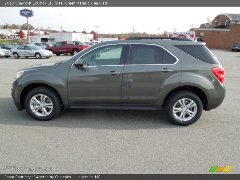 Steel Green Metallic / Jet Black 2013 Chevrolet Equinox LT