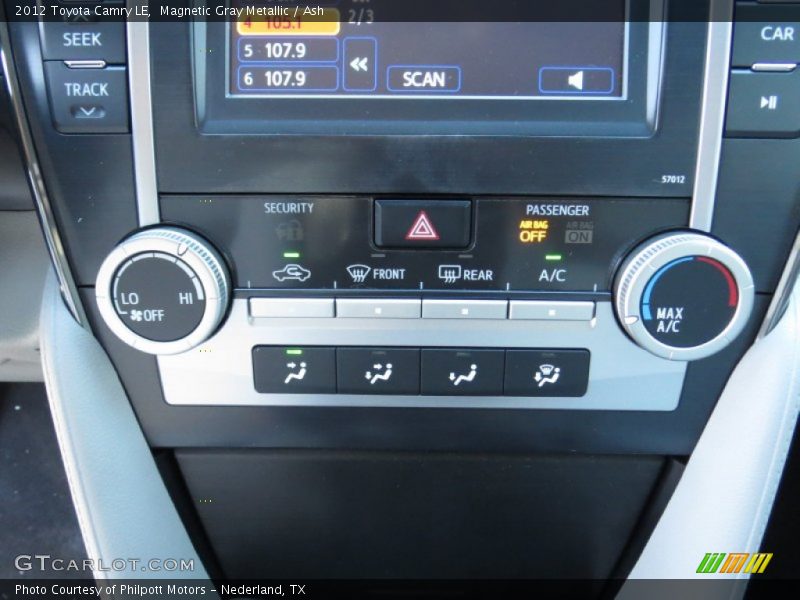Magnetic Gray Metallic / Ash 2012 Toyota Camry LE