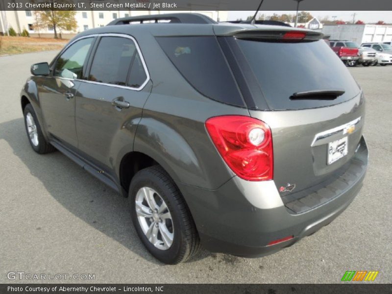 Steel Green Metallic / Jet Black 2013 Chevrolet Equinox LT