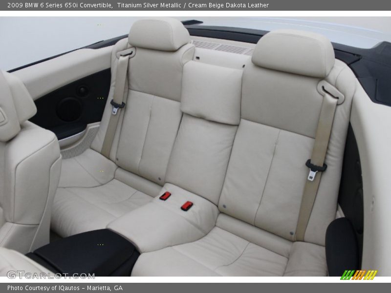 Rear Seat of 2009 6 Series 650i Convertible