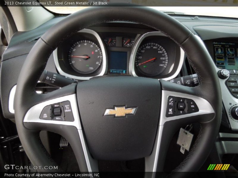 Steel Green Metallic / Jet Black 2013 Chevrolet Equinox LT