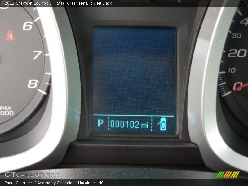 Steel Green Metallic / Jet Black 2013 Chevrolet Equinox LT