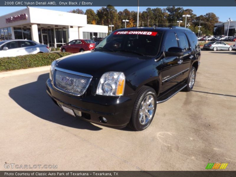 Onyx Black / Ebony 2008 GMC Yukon Denali AWD